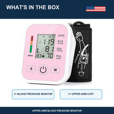 Digital Arm Blood Pressure Monitor LCD Digital Heart Beat BP Gauge Health Test