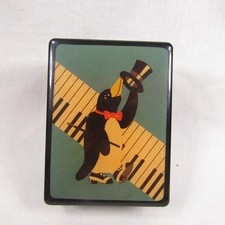 Vintage Music Box  Trinket Penguin 