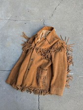 Valuable  70's unknown fringe leather jacket