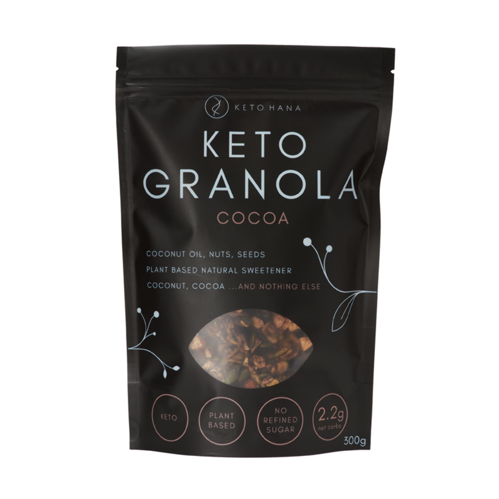 Keto Hana Cocoa Keto Granola 300g Low Carb Breakfast