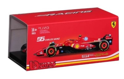 Bburago - Ferrari F1 SF24 2024 #55 Imola 1/43 Carlos Sainz with Showcase