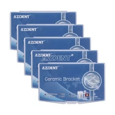 5X Dental Ortho CIM Ceramic Brace Brackets Roth.018 345Hooks Marked