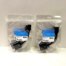 LOT OF 10 - Seven V7 Displayport to DVI Female Adapters - Black CBLDPDVI - US