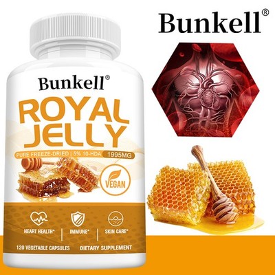 Royal Jelly 570mg Capsules-Supports Heart Function and Immune System-120Capsules