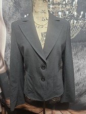 EXPRESS DESIGN STUDIO, WOMEN'S BLACK POLY BL LONG SLEEVED SHORT BLAZER, SIZE 6