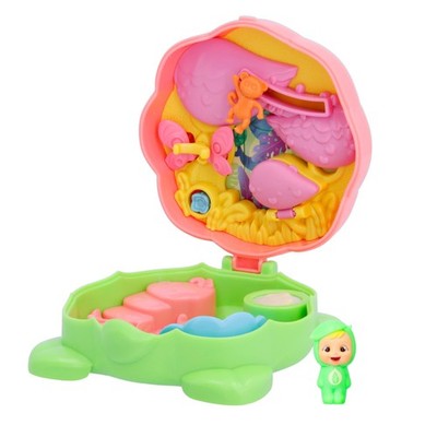 CRY BABIES Little Changers Greeny Sammelkapsel in Form Einer Blume, die eine Min