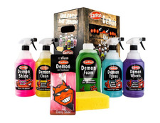 Demon Car Cleaning Kit Exteriors Car Valet Foam Shampoo Wheel Shine Tyre Cleaner