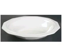 2 Vintage Pfaltzgraff Heritage White Rimmed Soup Salad Pasta Bowls 