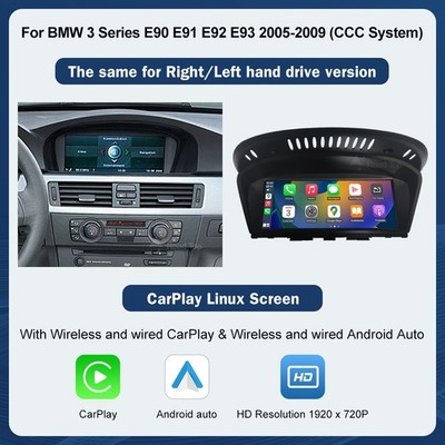 8.8'' Wireless CarPlay Stereo Touch Screen Für BMW 3/5 Serie E90 E91 E92 E93 E60