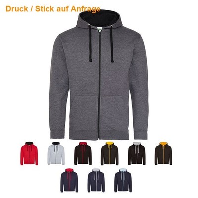 JUST HOODS AWDis Kapuzenjacke Sweatjacke Hooded Jacket Varsity JH053 NEU