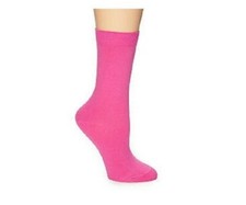 Hue Women Basic Anklet Comfort Top Socks 2-Pairs Pink One Size 400005
