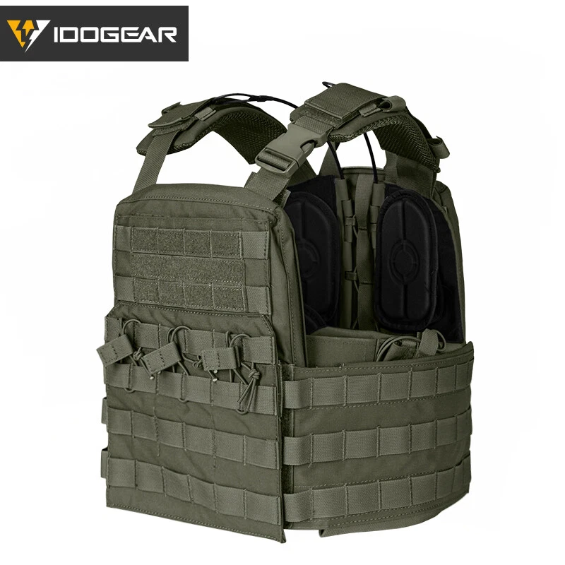 IDOGEAR Tactical Vest Cherry Plate Carrier CPC Molle Gear Camo Armor Hunting - Image 2 of 4