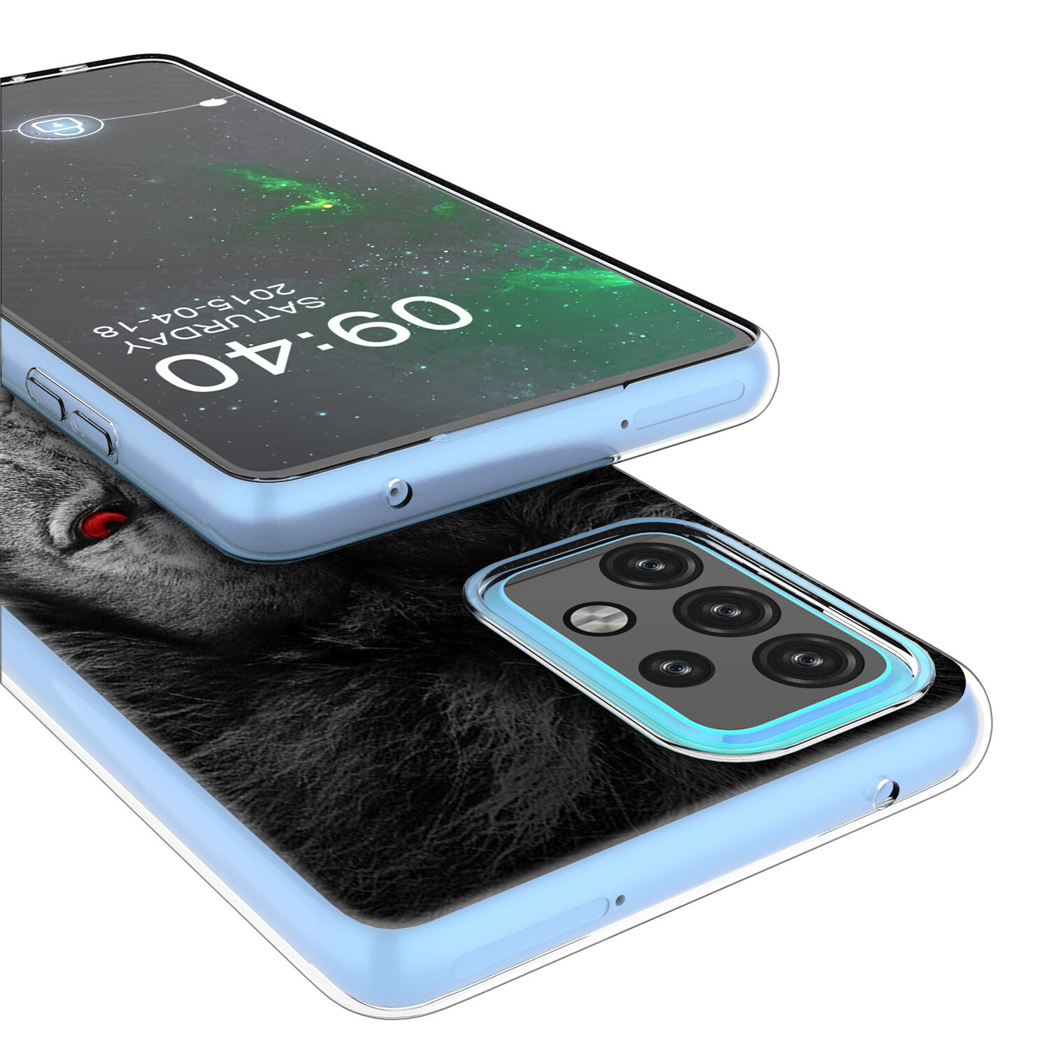 Immagine 4 - Custodia cover back case in TPU morbida Per samsung Galaxy A52 5G fantasia N1