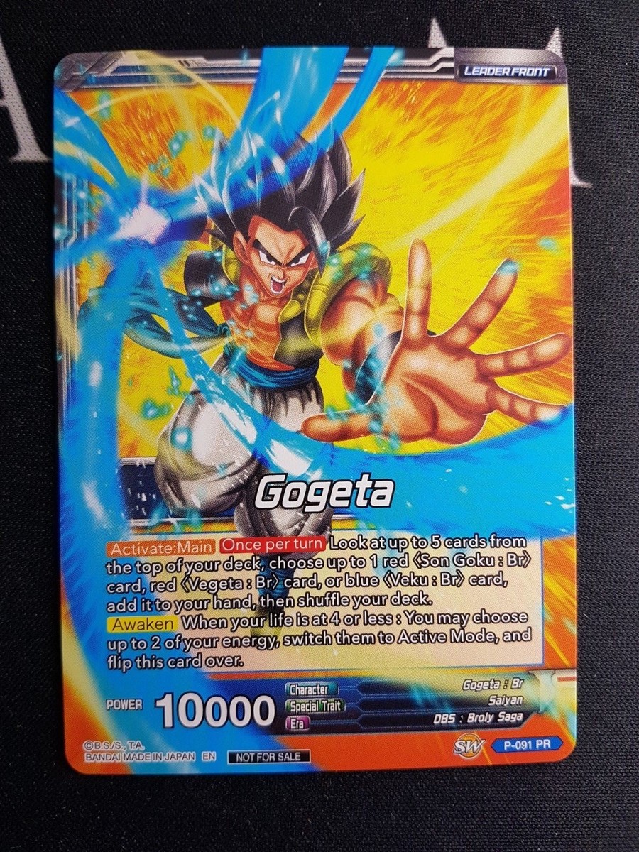 バンダイ 海外版ドラゴンボール超CARDGAME Gogeta SSB SSB Gogeta, Miraculous Strongest Warrior - Big Orbit Cards