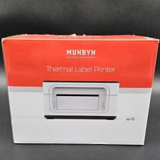 MUNBYN Thermal Shipping Label Printer 4x6 UPS USPS FedEx eBay Amazon Aqua USB