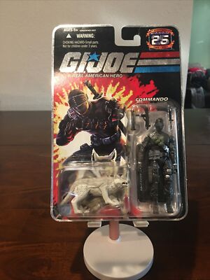 2007Hasbro,Celebrate 25years,G.I.JOE,Commando-SNAKE EYES, Package Reglued￼