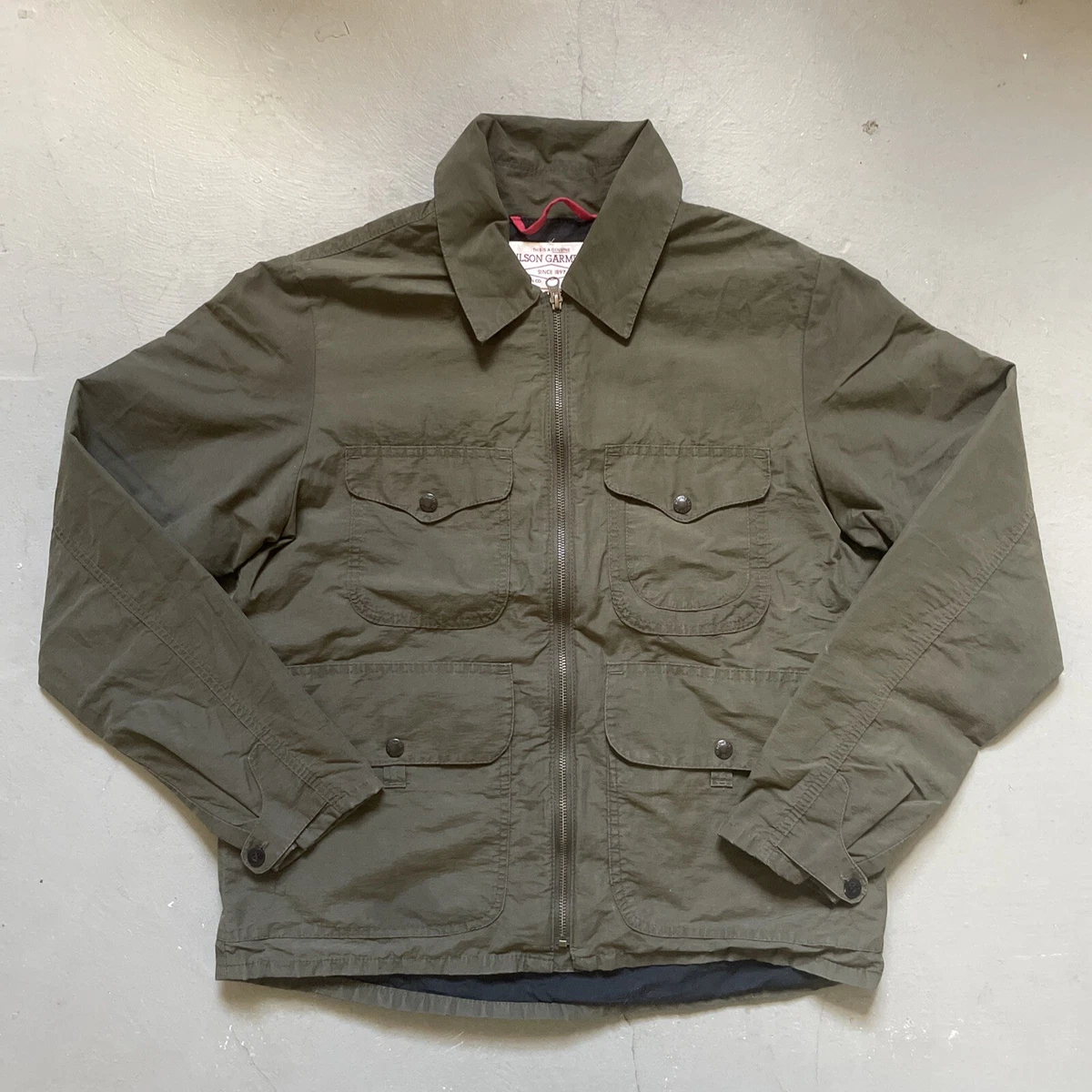Filson Bell Bomber Cotton Nylon 10566 Jacket Made In USA Mens Medium