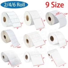 Direct Thermal Shipping Label 4x6 2x2 3x2 4x3 3x1 2.25x1.25 For Zebra Printer