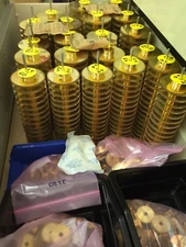 24 PITCH SOLID BRASS SPUR GEARS WITH SET SCREW IN HUB DIY BRAND FROM BOSTON MA.