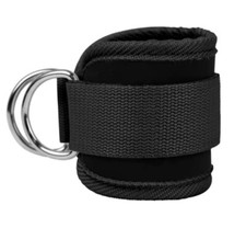 Gym Fitness Ankle Straps Adjustable D-Ring Foot Support Cuffs Gym Leg Strength W