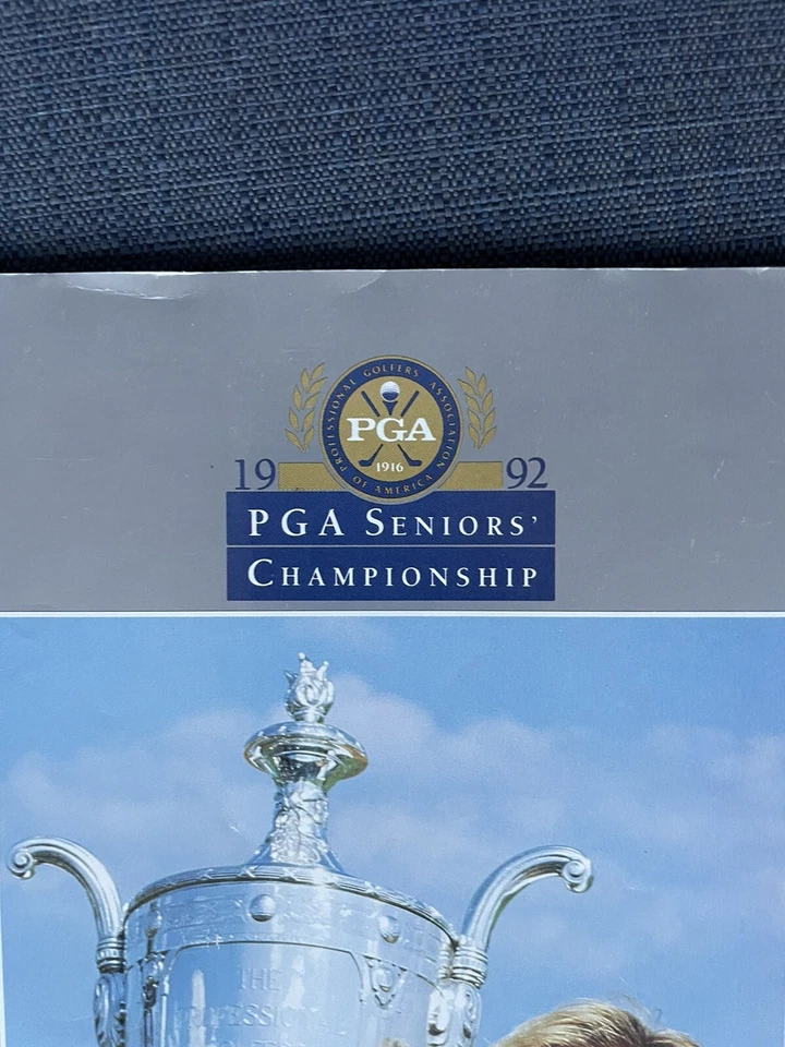 Golf Lot of 2 PGA Seniors Championship Programs 1990 & 1992 Jack Nicklaus  - Image 3 of 4