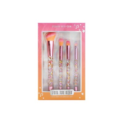 PROFUSION COSMETICS Feel The Beat Eye & Face Brush Set (4-tlg.) NEU&OVP