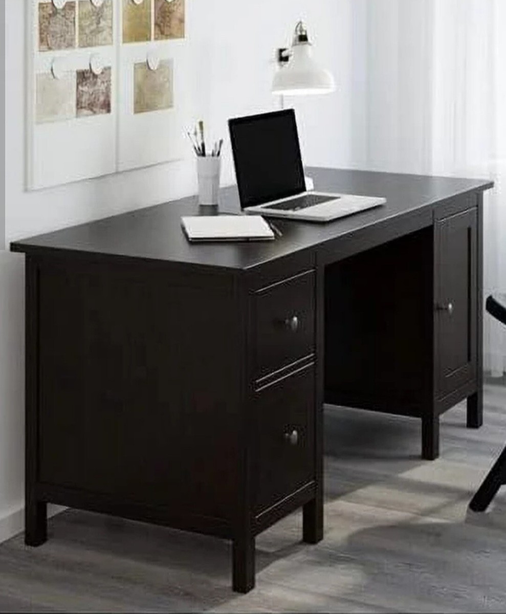 IKEA HEMNES Desk, black-brown, 61x25 5/8 IKEA HEMNES Desk, black-brown, 61x25 5/8