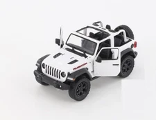 2018 Jeep Wrangler Rubicon  WHITE Diecast Model Toy Car 1:34 Scale 5"