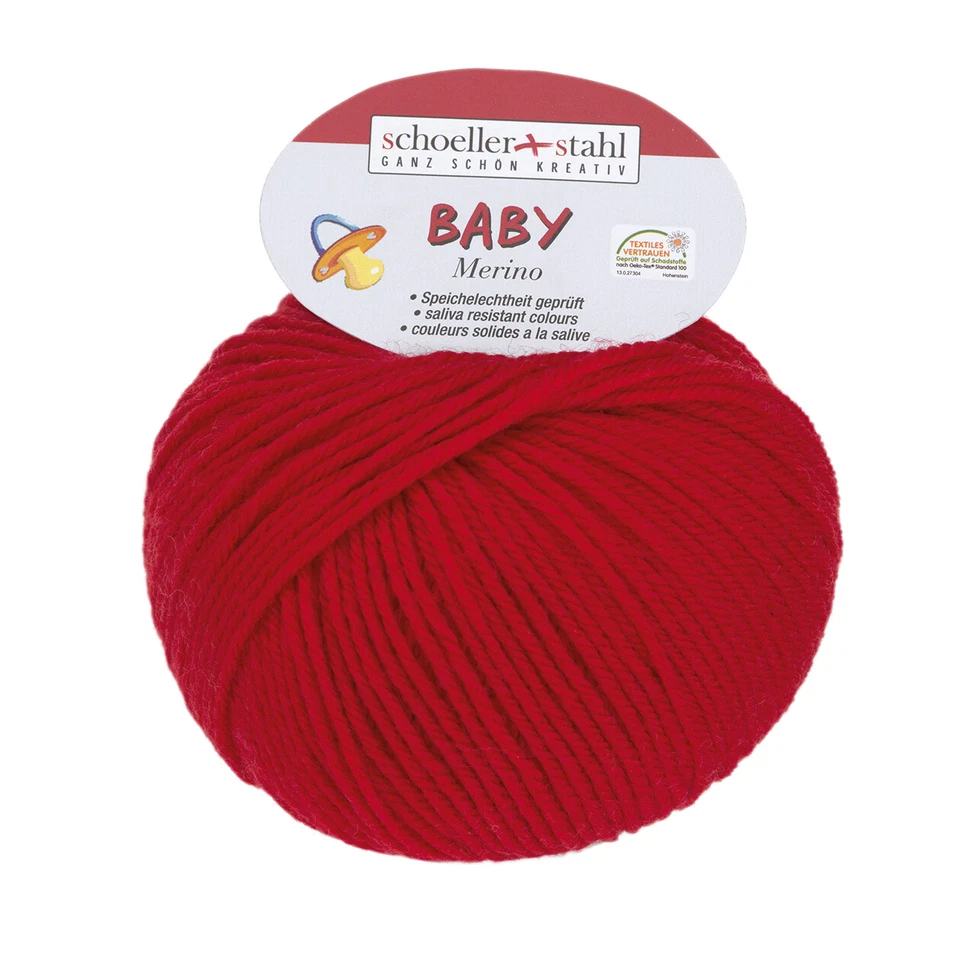 25g Baby Merino, Uni & Color, Babygarn, Wolle, Schoeller Stahl - ALLE UNI FARBEN