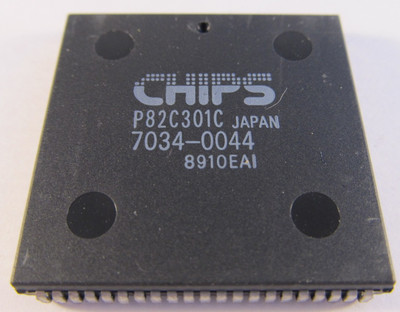 P82C301C CHIPS & Technologies Processor im PLCC84 Gehäuse  (A16/8876)