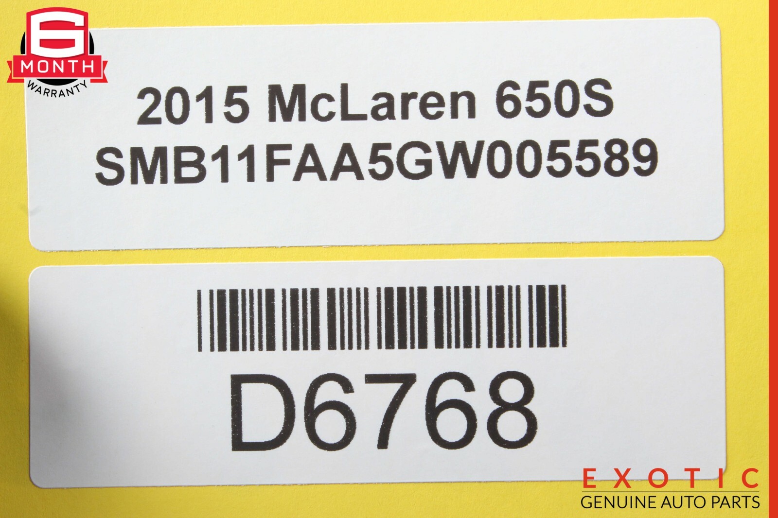 15-17 McLaren 650S Convertible Hard Top Roof Folding Panel Assembly OEM