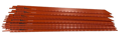 (10) Sandflex Bahco Bi-Metal Reciprocating Saw Blades 18 TPI, 12'' Long