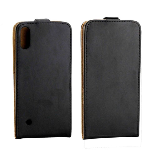 Vertical Flip Leather Black Full Cover Back Case Skin Holster For iPhone Galaxy - Zdjęcie 83 z 96