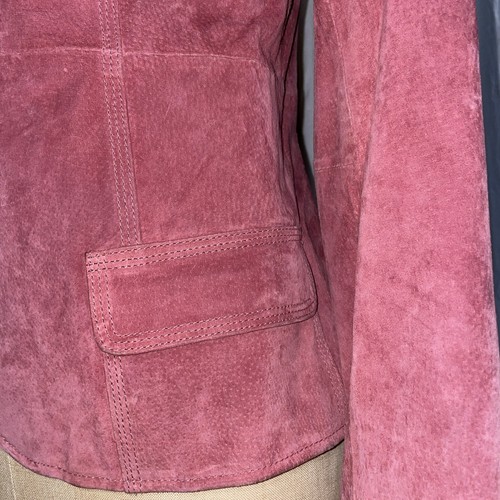 Cherokee Rose Pink Fuchsia Genuine Suede Leather Blazer S With Vaneli 6.5 Slides - Picture 13 of 23