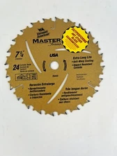 Circular Saw Blade 7-1/4" 24 Carbide Teeth Extra Long Life Anti-Warp Coating
