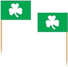 Shamrock 2.5-Inch Picks 50 Pack Paper Decorations Party Tableware Supplies