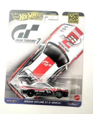 Hot Wheels Nissan Skyline GT-R BNR34 White 2025 Gran Turismo 7 the real drivig