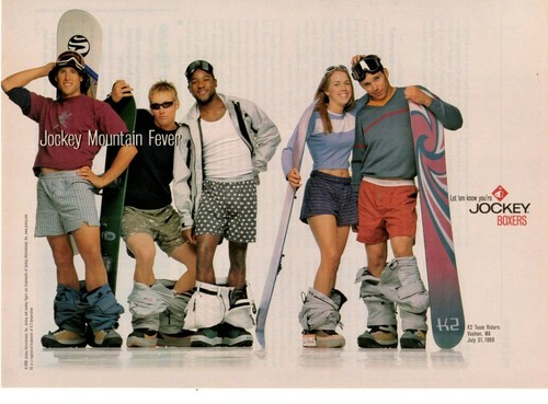 De colección Publicidad Estampado Anuncio Ropa Interior JOCKEY Boxers Hombre K2 1998 | eBay