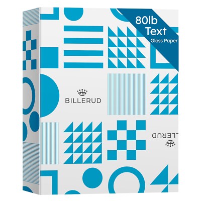 Double-Sided Gloss Digital Paper (C2S) 80lb Text Glossy   8.5 x 11   500 Sheets