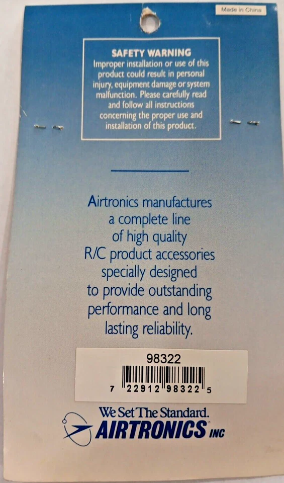 Airtronics ~ NIP~ PN#98322 - Heavy Duty Servo Arm for Standard Servos - Image 2 of 2