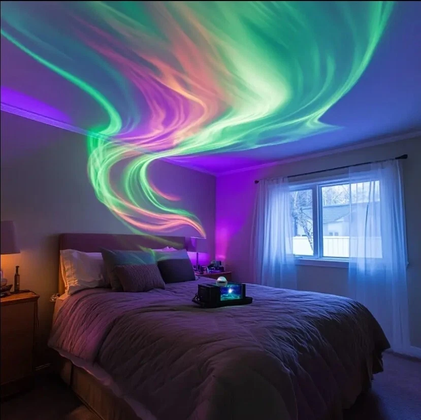 Proiettore Aurora multicolore – Effetti luminosi per feste e relax - Immagine 3 di 4