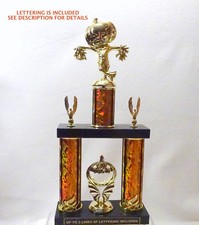 HALLOWEEN SCARECROW TROPHY HALLOWEEN PARTY ORANGE CW TRUNK OR TREAT