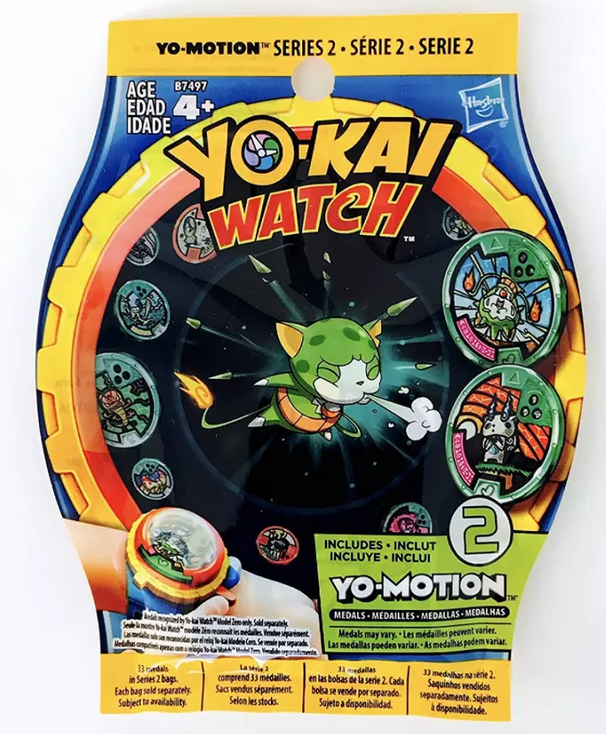 Yo-Kai Watch Yo-Motion Series 1 YoKai 1 Blind Pack 2 Medals Hasbro NEW  Sealed