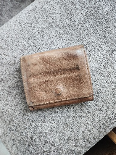 Pepe Jeans Santi Wallet - Marrón/Talla Única Vintage Look Usado Cuero de Vaca