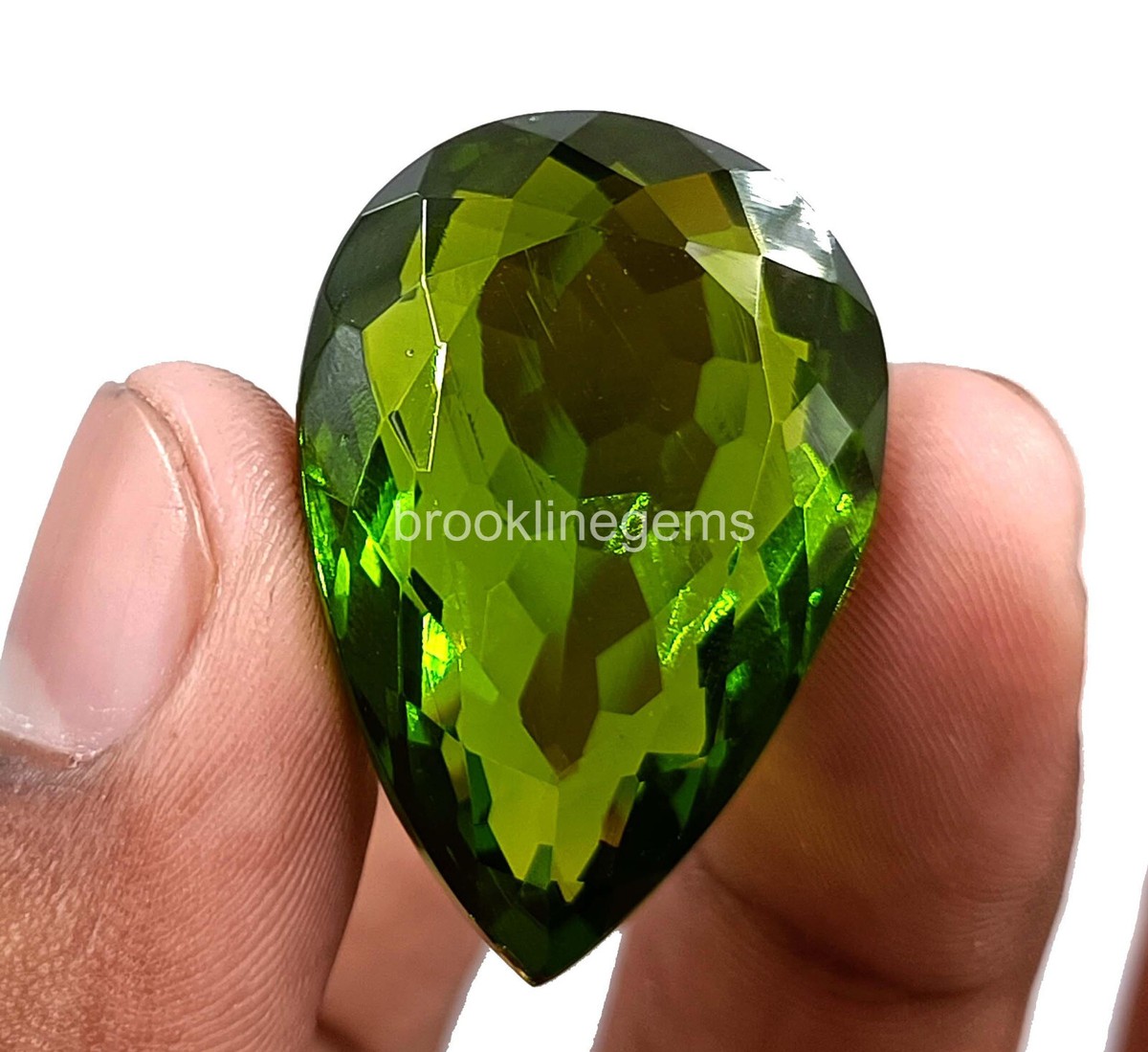 77 Ct Russian Siberian Chrome Diopside Green Certified Loose
