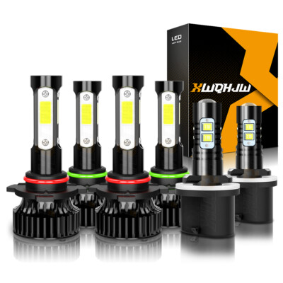 For Chevy Tahoe Base Sport 5.3L 2001-2006 Combo LED Headlight Fog Light Bulb Kit