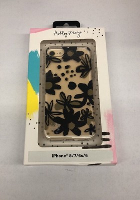 Ashley Mary iPhone 8/7/6s/6 Case - Ink Flowers Black