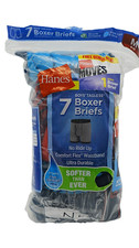 Hanes Boys Multi Color Medium 7pcs Ultra Durable Boxer Briefs for Kids