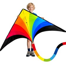 Complete Kite with Handle, Line  Accessories,Easy to Fly for Kids  Adults, ...