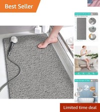 Shower Mats Non Slip Without Suction Cups, PVC Loofah Bathroom Mats, Loofah M...